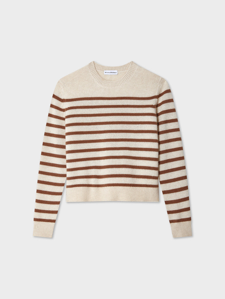 Cashmere Multi Striped Crewneck