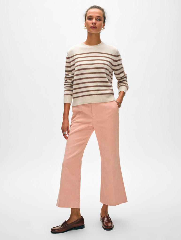 Cashmere Multi Striped Crewneck