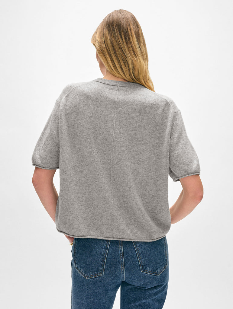 Cashmere Roll Trim T-Shirt