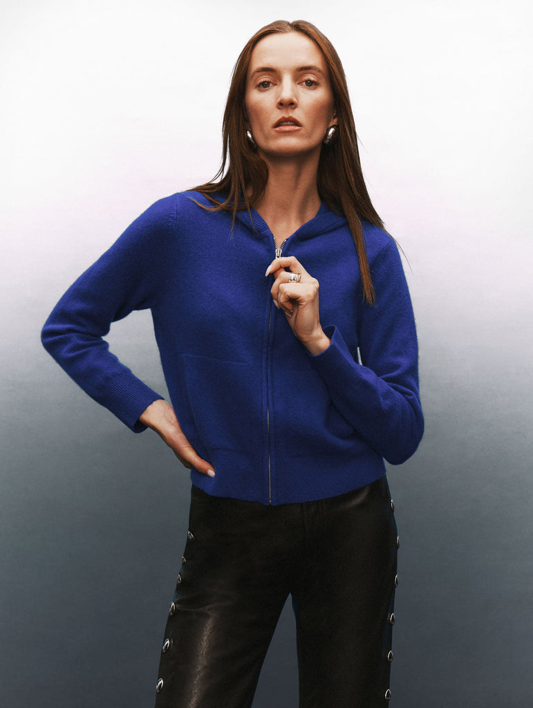 Cashmere Luxe Zip Hoodie
