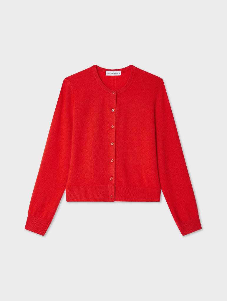 Cashmere Crewneck Cardigan