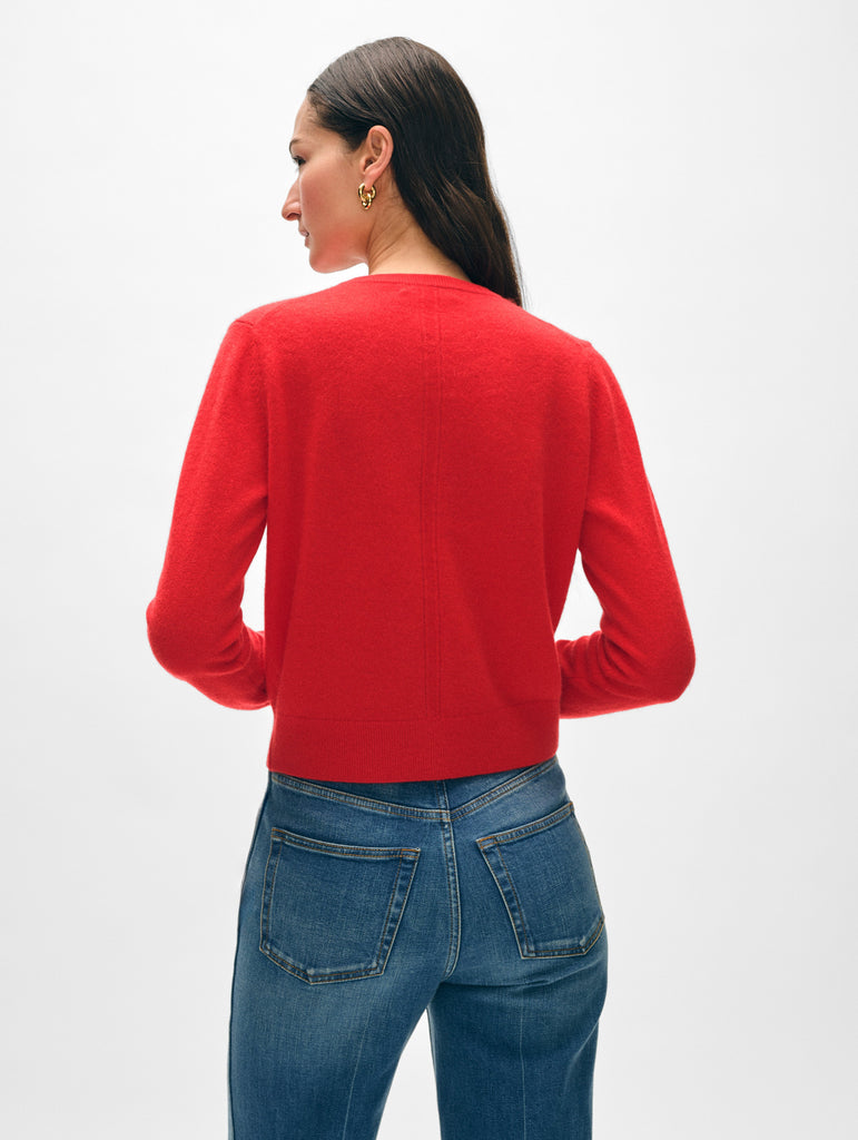 Cashmere Crewneck Cardigan