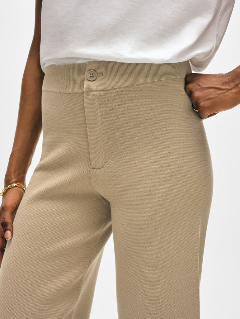 Superfine Organic Cotton Wide Leg Pant