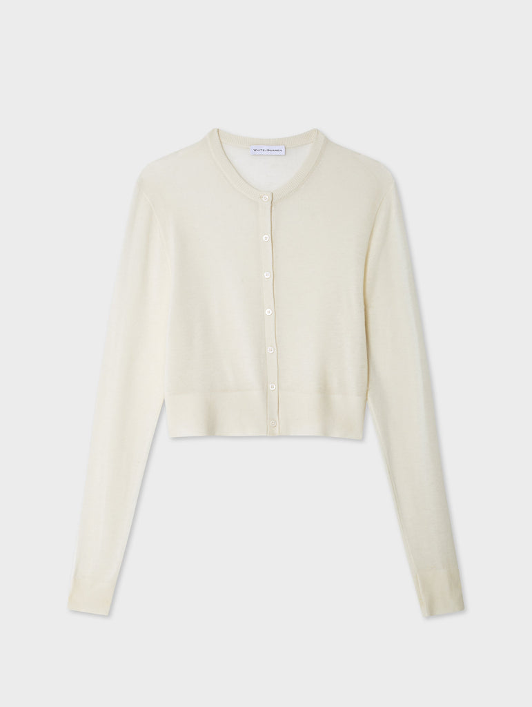 Superfine Cashmere Button Cardigan