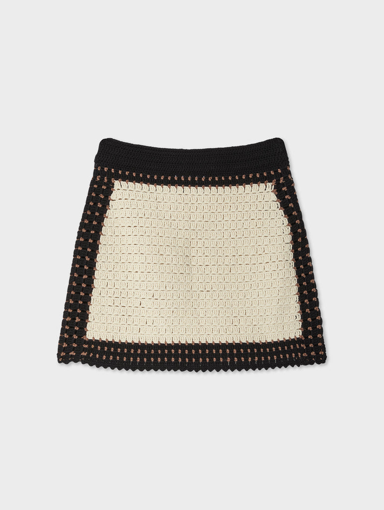 Hand-Crochet Cotton Mini Skirt