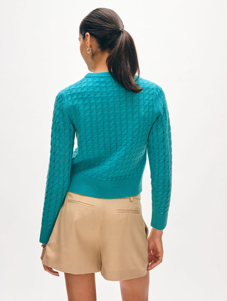 Cashmere Cable Crewneck